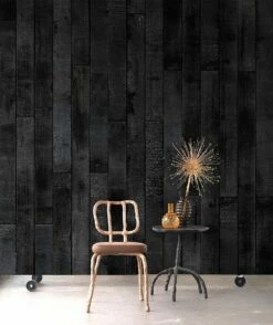Tapete Scrapwood 35 Schwarz -Wallpaper From The 70s Geschäft Scrapwood 35 A 270175 2880x1440