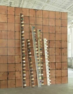 Tapete Scrapwood 09 Orangebraun