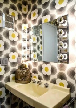 Tapete Selene Dunkelgrau 7 Tapete Selene Dunkelgrau -Wallpaper From The 70s Geschäft Selene K 461041 2880x1440