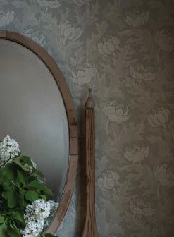 Tapete Selma Beigegrau -Wallpaper From The 70s Geschäft Selma A 491291 2880x1440