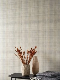 Tapete Shabby Tartan Hellgrau -Wallpaper From The 70s Geschäft Shabby Tartan A 864614 2880x1440