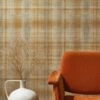 Tapete Shabby Tartan Orangebraun 1 Tapete Shabby Tartan Orangebraun -Wallpaper From The 70s Geschäft Shabby Tartan B 864615 2880x1440