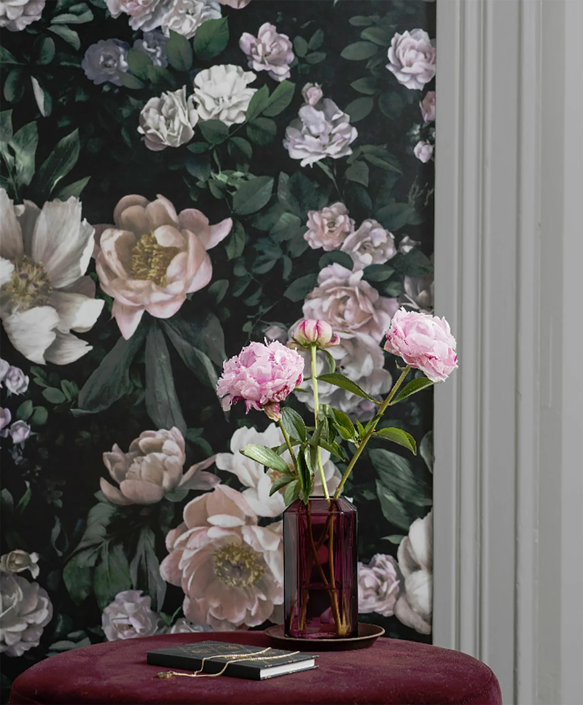 Tapete Sianna Schwarzgrün 3 Tapete Sianna Schwarzgrün