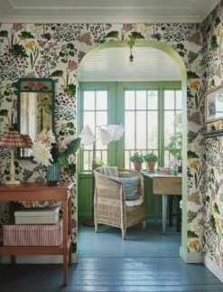 Tapete Singa Grüntöne -Wallpaper From The 70s Geschäft Singa P 450632 2880x1440