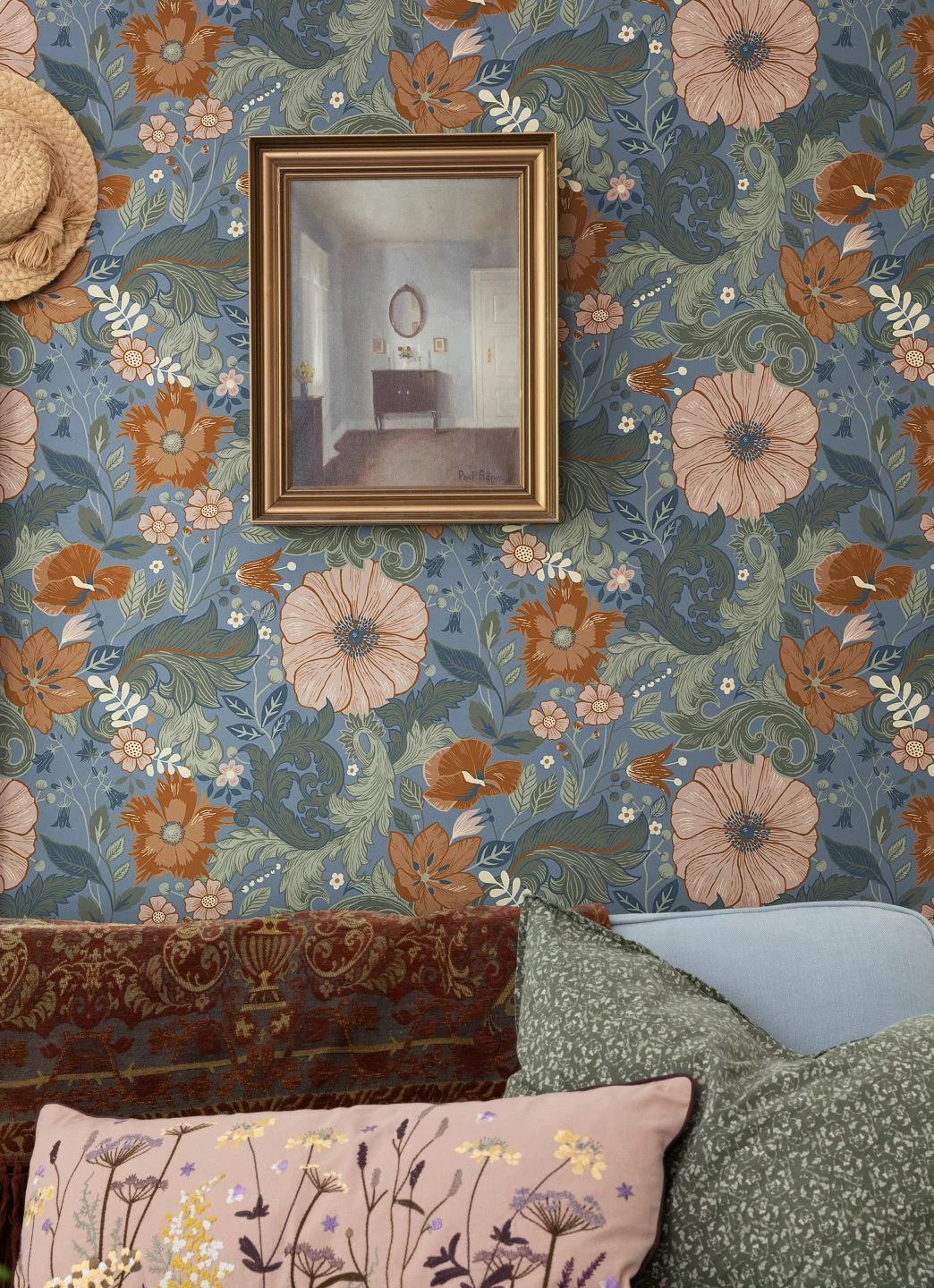 Tapete Smilla Taubenblau 3 Tapete Smilla Taubenblau