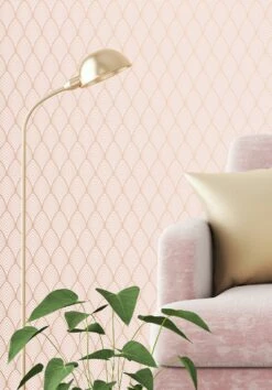 Tapete Soana Zartrosa -Wallpaper From The 70s Geschäft Soana B 431202 2880x1440