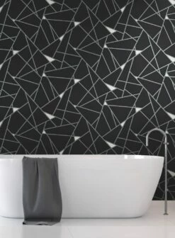 Tapete Sohar Schwarz -Wallpaper From The 70s Geschäft Sohar C 790561 2880x1440