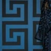 Versace Tapete Solea Blau -Wallpaper From The 70s Geschäft Solea B 410475 2880x1440