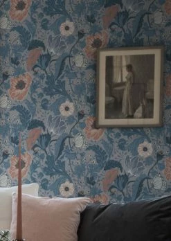 Tapete Soria Blautöne -Wallpaper From The 70s Geschäft Soria A 485004 2880x1440