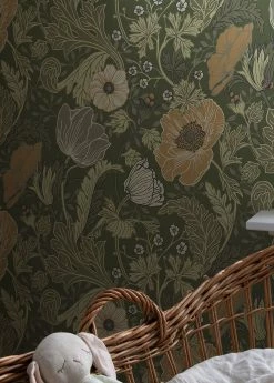 Tapete Soria Kieferngrün