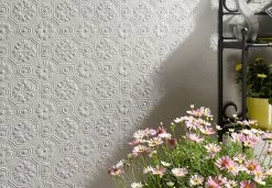 Tapete Spencer Weiss -Wallpaper From The 70s Geschäft Spencer C 591081 2880x1440