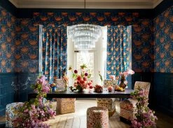 Tapete St Sabastian Blautöne -Wallpaper From The 70s Geschäft St Sabastian B 463161 2880x1440