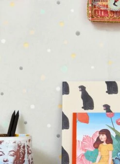 Tapete Stardust Hellgrau