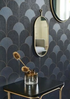 Tapete Sumba Graublau -Wallpaper From The 70s Geschäft Sumba B 864663 2880x1440