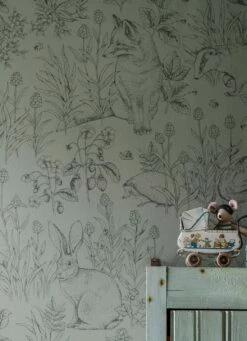 Tapete Sumi Mintgrau -Wallpaper From The 70s Geschäft Sumi A 451781 2880x1440