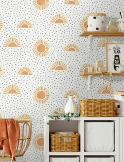 Tapete Sunray Orange -Wallpaper From The 70s Geschäft Sunray A 104621 2880x1440