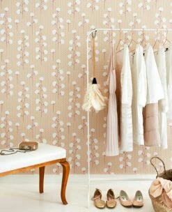 Tapete Sweet Cotton Honiggelb -Wallpaper From The 70s Geschäft Sweet cotton B 389093 2880x1440