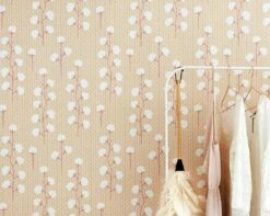 Tapete Sweet Cotton Honiggelb -Wallpaper From The 70s Geschäft Sweet cotton C 389093 2880x1440