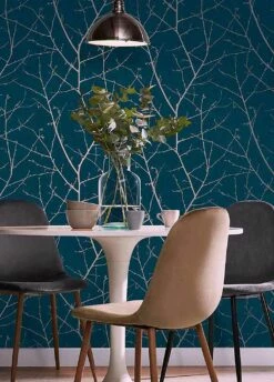 Tapete Tabora Ozeanblau -Wallpaper From The 70s Geschäft Tabora 431643 2880x1440