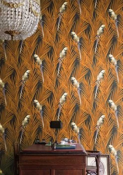 Tapete Talamanca Orangebraun -Wallpaper From The 70s Geschäft Talamanca B 625894 2880x1440