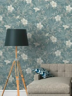 Tapete Tara Minttürkis -Wallpaper From The 70s Geschäft Tara C 410944 2880x1440