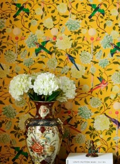 Wandbild The Garden Of Immortality Gelb -Wallpaper From The 70s Geschäft The Garden of Immortality C 725211 2880x1440