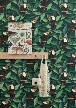 Tapete Toucan Grüntöne -Wallpaper From The 70s Geschäft Toucan C 310241 2880x1440