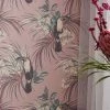 Tapete Toucan Jungle Blassrosenholz -Wallpaper From The 70s Geschäft Toucan Jungle A 158053 2880x1440