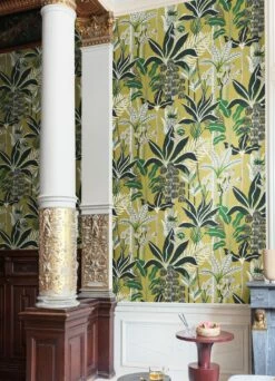 Tapete Tropical Dream Zitronengelb -Wallpaper From The 70s Geschäft Tropical Dream B 626062 2880x1440