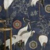 Wandbild Tsuru Dunkelblau -Wallpaper From The 70s Geschäft Tsuru A 725131 2880x1440