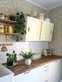 Tapete Valentina Sonnengelb -Wallpaper From The 70s Geschäft Valentina D 783121 2880x1440