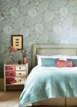 Tapete Valldemossa Blassminttürkis -Wallpaper From The 70s Geschäft Valldemossa C 462831 2880x1440