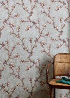 Tapete VanGogh Bloomy Hellbeigegrau -Wallpaper From The 70s Geschäft VanGogh Bloomy B 451452 2880x1440