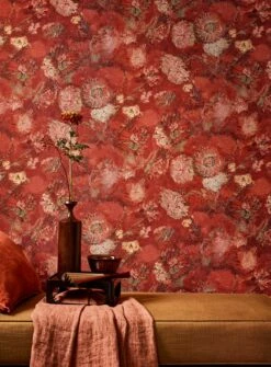 Tapete VanGogh Peonies Braunrot -Wallpaper From The 70s Geschäft VanGogh Poenies B 451441 2880x1440