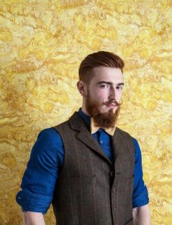 Tapete VanGogh Wheatfield Goldgelb -Wallpaper From The 70s Geschäft VanGogh Wheatfield B 450421 2880x1440