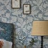 Tapete Wallflower Hellblaugrau -Wallpaper From The 70s Geschäft Wallflower B 463261 2880x1440
