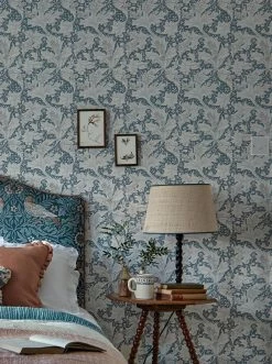 Tapete Wallflower Hellblaugrau -Wallpaper From The 70s Geschäft Wallflower D 463261 2880x1440