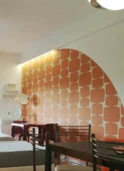 Tapete Waris Orange -Wallpaper From The 70s Geschäft Waris K 462141 2880x1440