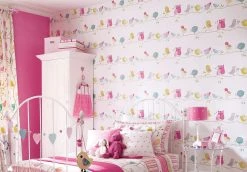 Tapete What A Hoot Rosa -Wallpaper From The 70s Geschäft What A Hoot B 462841 2880x1440