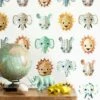 Tapete Wild Animals Gelb -Wallpaper From The 70s Geschäft Wild Animals A 310171 2880x1440