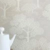 Tapete Woodland Graubeige -Wallpaper From The 70s Geschäft Woodland A 975131 2880x1440