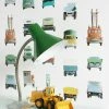 Tapete Work Vehicles Türkis -Wallpaper From The 70s Geschäft Work Vehicles B 310151 2880x1440