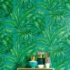 Versace Tapete Yasmin Türkis -Wallpaper From The 70s Geschäft Yasmin A 410551 2880x1440