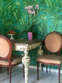 Versace Tapete Yasmin Türkis -Wallpaper From The 70s Geschäft Yasmin L 410551 2880x1440