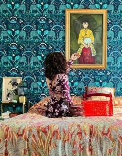 Tapete Zambezi Grüntöne -Wallpaper From The 70s Geschäft Zambezi K 745112 2880x1440