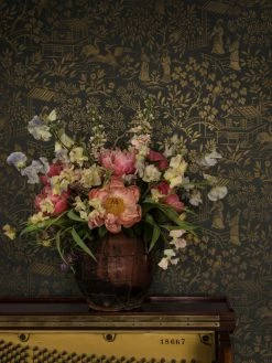 Tapete Zen Garden Basaltgrau -Wallpaper From The 70s Geschäft Zen Garden C 452392 2880x1440