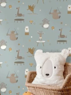 Tapete Zolympic Hellblaugrau -Wallpaper From The 70s Geschäft Zolympic B 104611 2880x1440