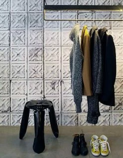 Tapete Brooklyn Tins 04 Hellgrau