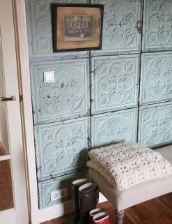 Tapete Brooklyn Tins 05 Weissgrün -Wallpaper From The 70s Geschäft brooklyn tins05 270125 a 2880x1440