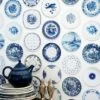 Tapete Porcellain 02 Blau -Wallpaper From The 70s Geschäft porcellain 02 310122 b 2880x1440